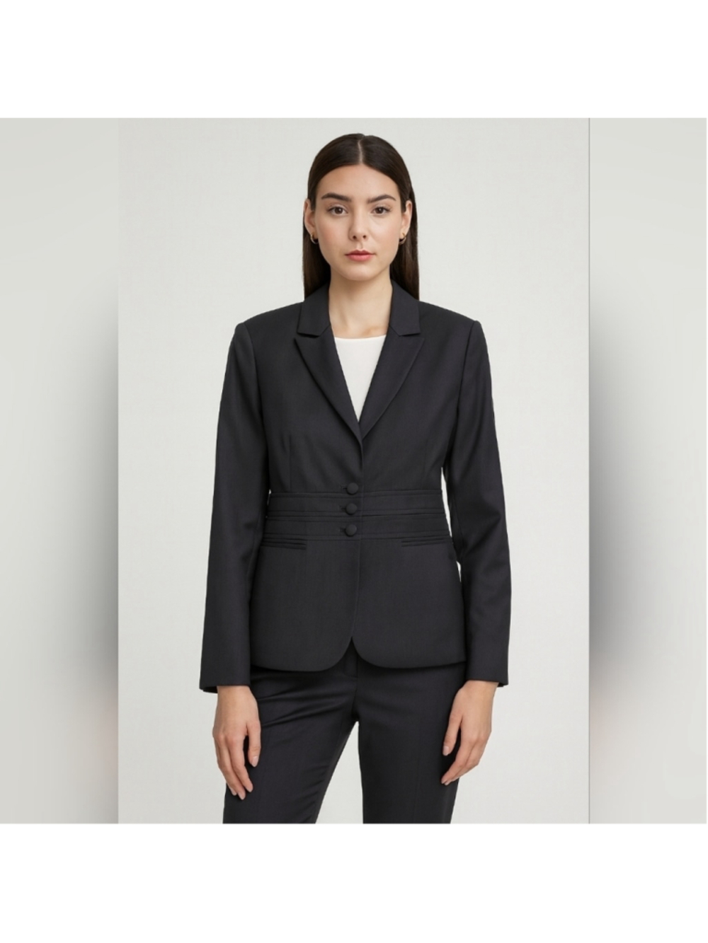 NWOT Koton Women’s Tailored Blazer – Black – Size 40 (EUR) / 12 (UK)
